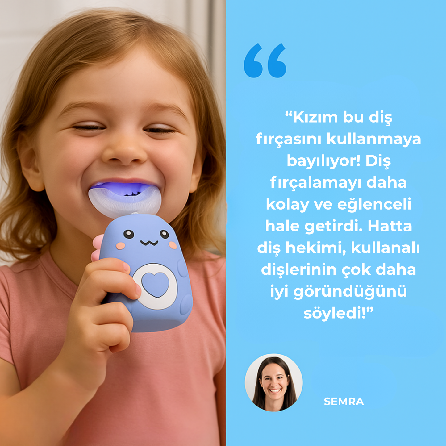 🦷 Toothi™ U Şekilli 360º Ultrasonik Diş Fırçası